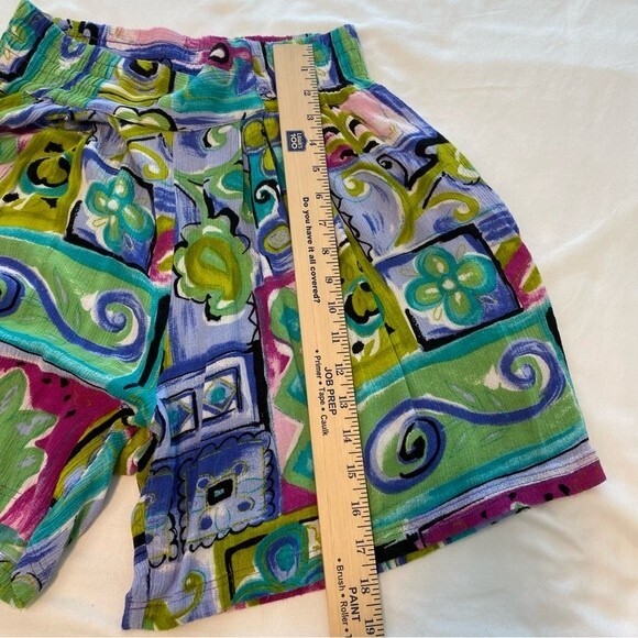 Ki Ko Mo Skort Blue Pink Black Lightweight Mini Pockets Y2K Whimsical Size M - Picture 7 of 10